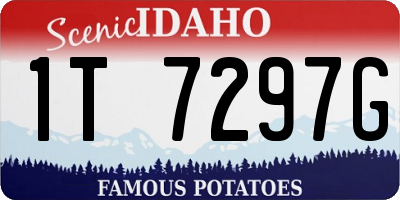 ID license plate 1T7297G