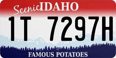 ID license plate 1T7297H
