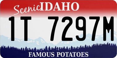 ID license plate 1T7297M