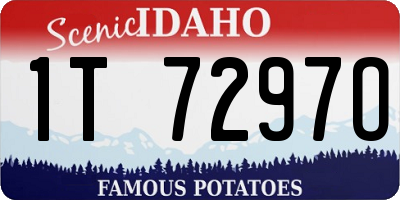 ID license plate 1T7297O