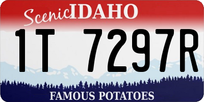 ID license plate 1T7297R