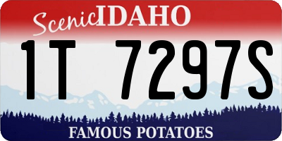 ID license plate 1T7297S