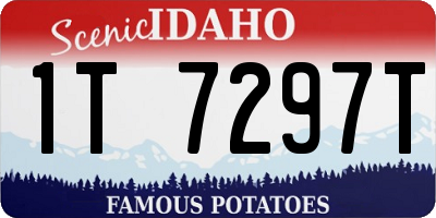 ID license plate 1T7297T