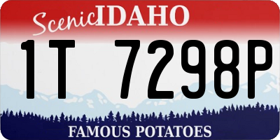 ID license plate 1T7298P