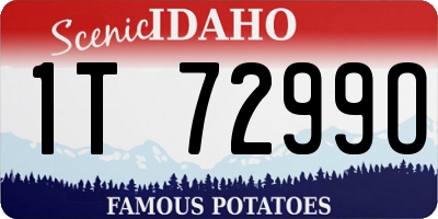 ID license plate 1T7299O