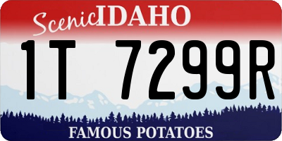 ID license plate 1T7299R