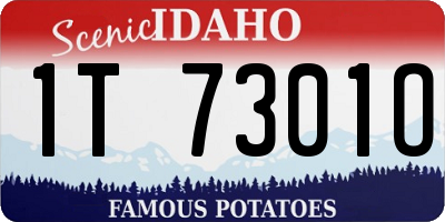 ID license plate 1T7301O