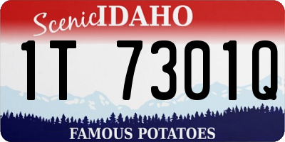 ID license plate 1T7301Q