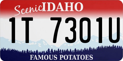 ID license plate 1T7301U