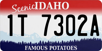 ID license plate 1T7302A