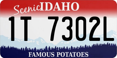 ID license plate 1T7302L