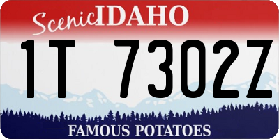 ID license plate 1T7302Z