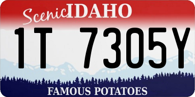 ID license plate 1T7305Y