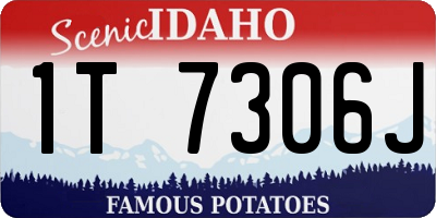 ID license plate 1T7306J
