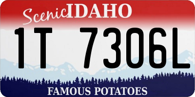 ID license plate 1T7306L