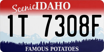 ID license plate 1T7308F