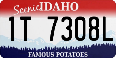 ID license plate 1T7308L