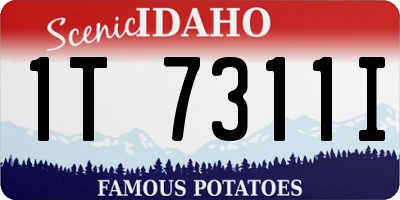 ID license plate 1T7311I