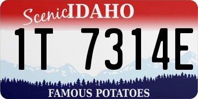 ID license plate 1T7314E