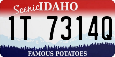 ID license plate 1T7314Q