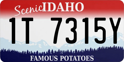 ID license plate 1T7315Y