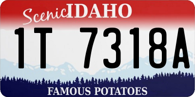 ID license plate 1T7318A
