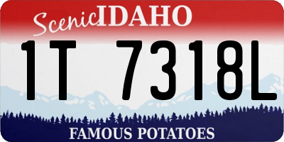 ID license plate 1T7318L