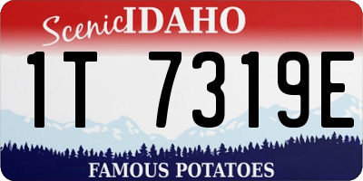 ID license plate 1T7319E