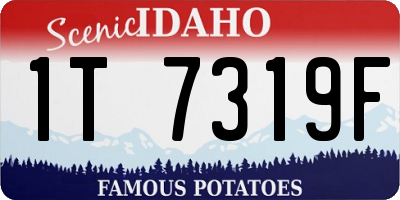 ID license plate 1T7319F