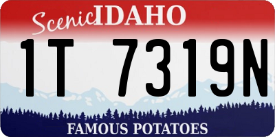 ID license plate 1T7319N