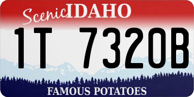 ID license plate 1T7320B