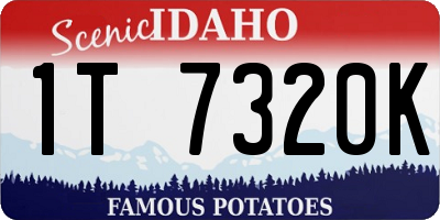 ID license plate 1T7320K