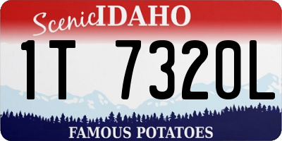 ID license plate 1T7320L