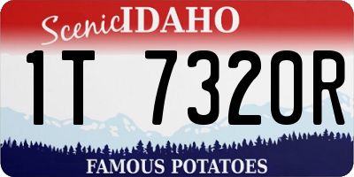 ID license plate 1T7320R