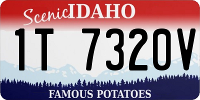 ID license plate 1T7320V