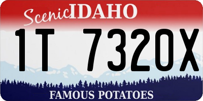 ID license plate 1T7320X
