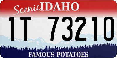 ID license plate 1T7321O
