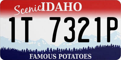 ID license plate 1T7321P