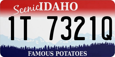 ID license plate 1T7321Q