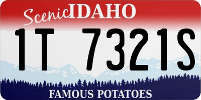 ID license plate 1T7321S