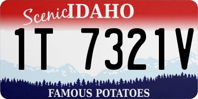 ID license plate 1T7321V