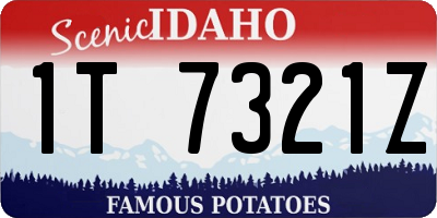 ID license plate 1T7321Z