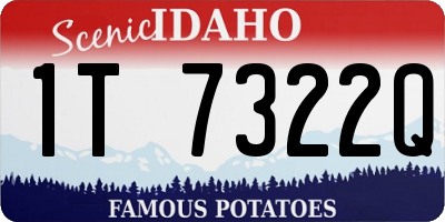 ID license plate 1T7322Q
