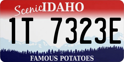 ID license plate 1T7323E