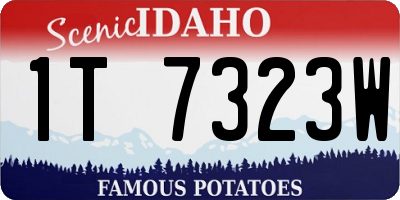 ID license plate 1T7323W
