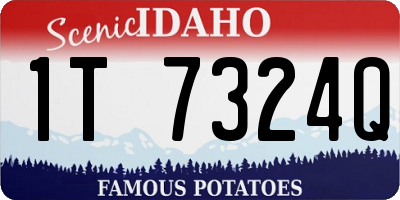 ID license plate 1T7324Q
