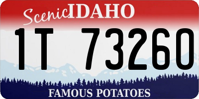 ID license plate 1T7326O