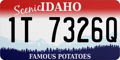 ID license plate 1T7326Q