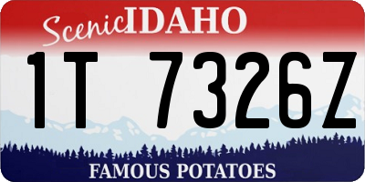 ID license plate 1T7326Z