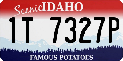 ID license plate 1T7327P